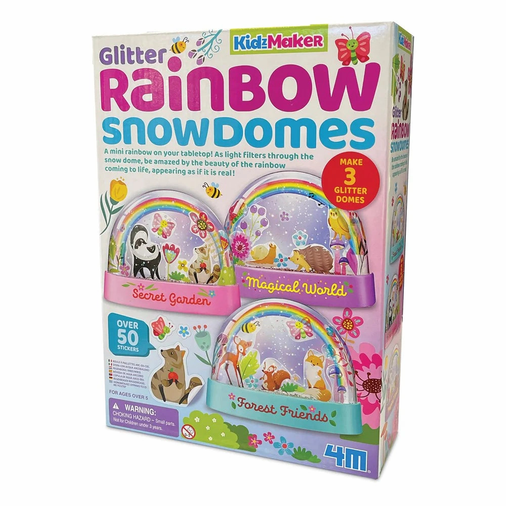 4M Kidzmaker - Mini Glitter Rainbow Water Domes
