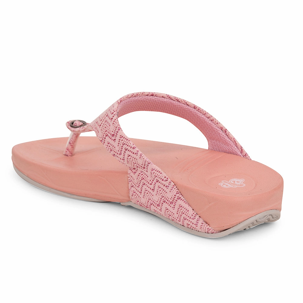 A-HA Peach Casual Slipper For Women DIVA-60E By Liberty