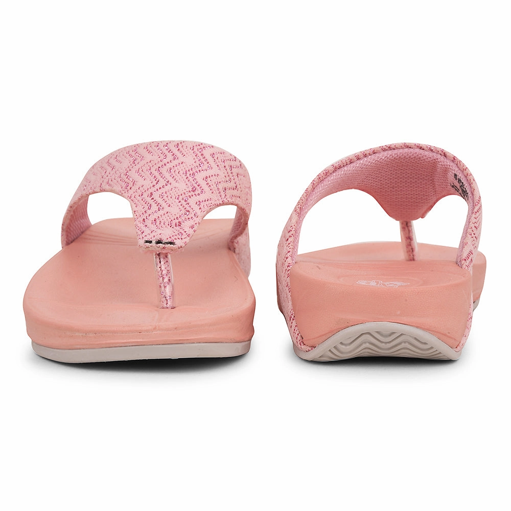 A-HA Peach Casual Slipper For Women DIVA-60E By Liberty