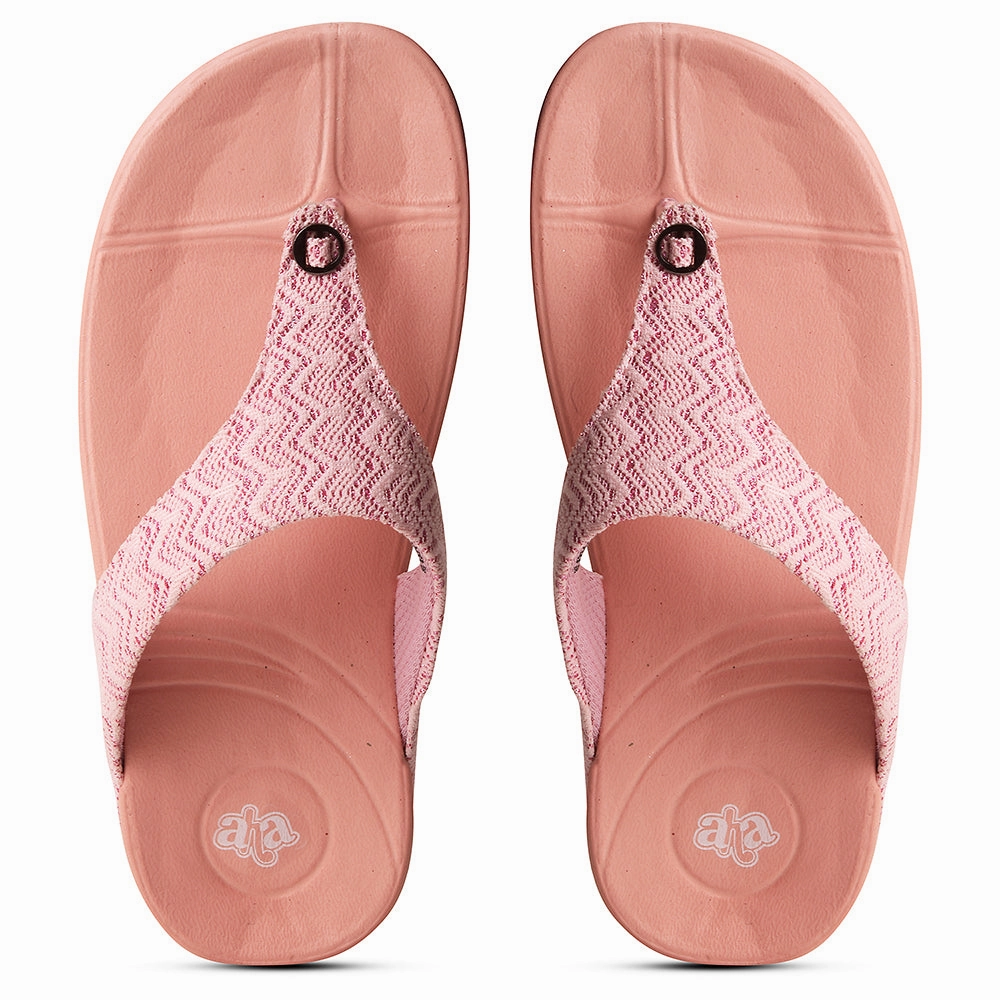 A-HA Peach Casual Slipper For Women DIVA-60E By Liberty