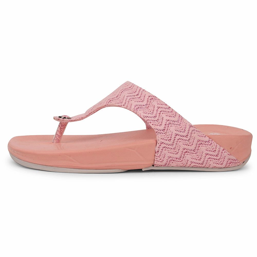 A-HA Peach Casual Slipper For Women DIVA-60E By Liberty