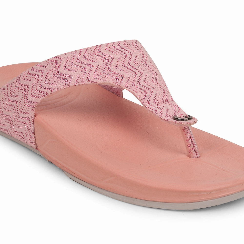 A-HA Peach Casual Slipper For Women DIVA-60E By Liberty