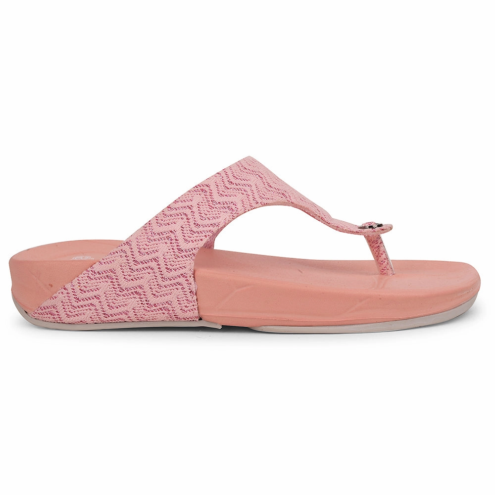A-HA Peach Casual Slipper For Women DIVA-60E By Liberty