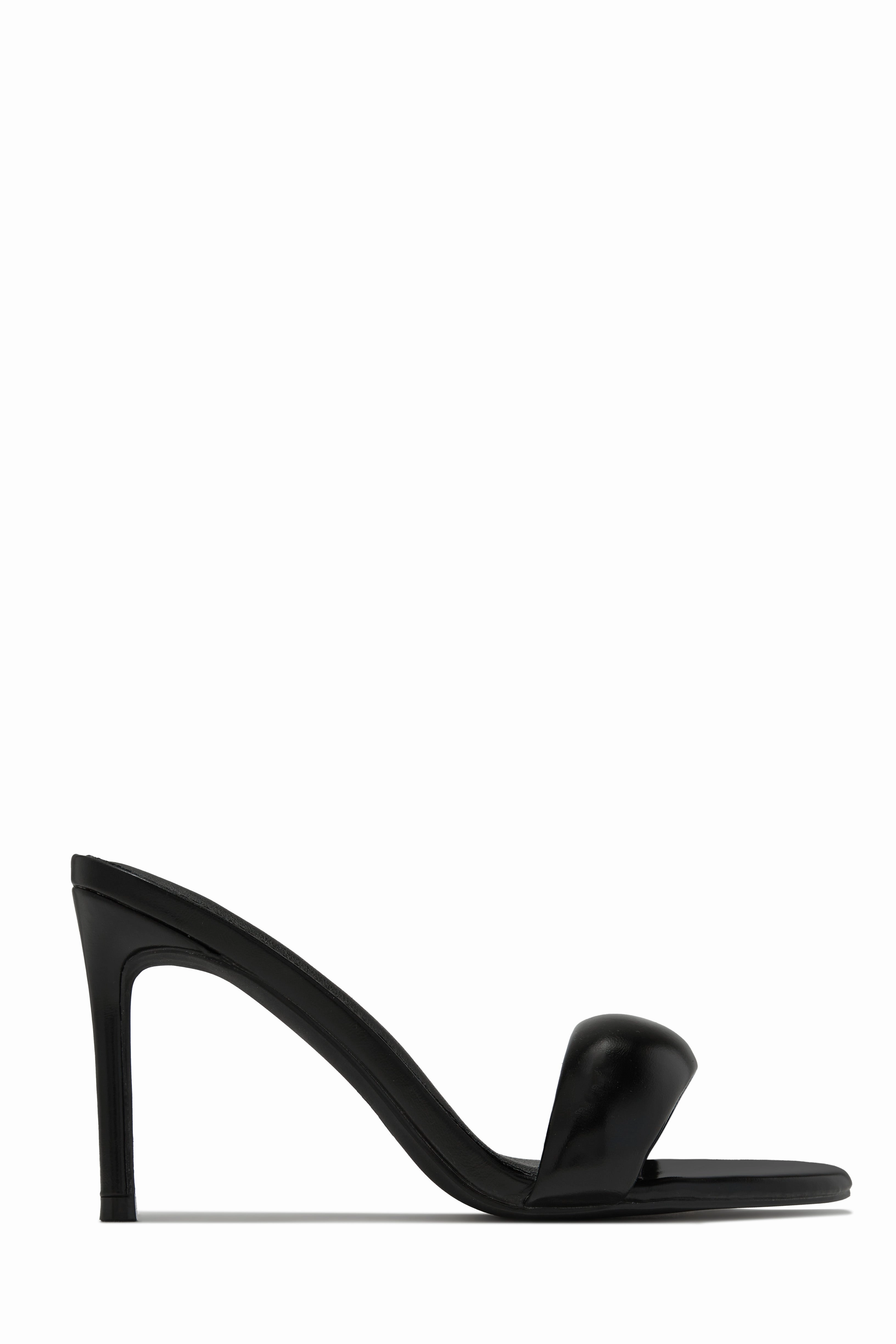 Alisha Mid Heel Mules - White