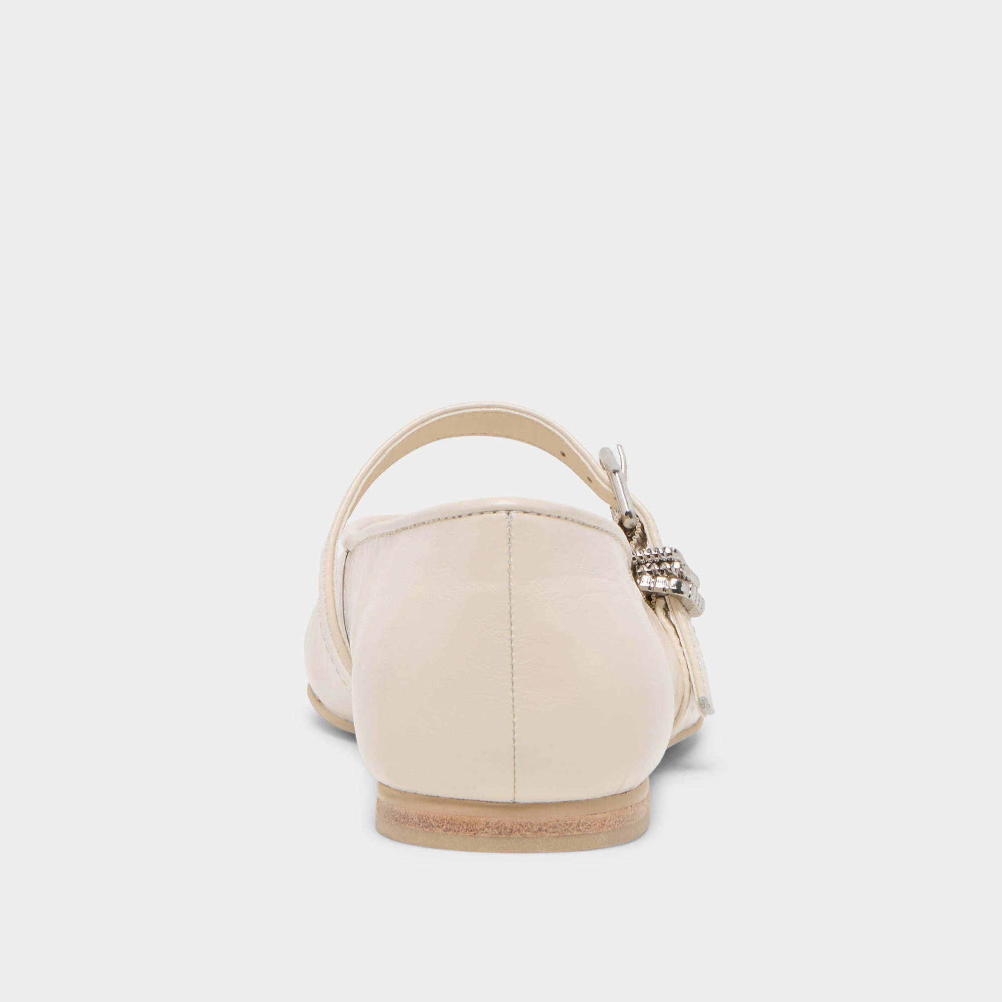 ALIZZA BALLET FLATS CREME CRINKLE PATENT