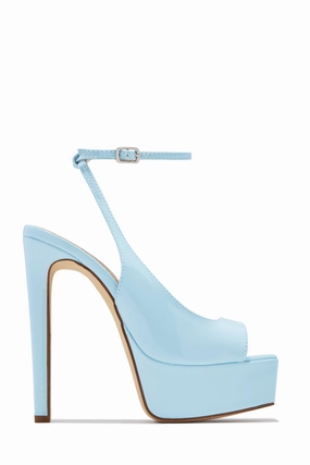 Ameli Platform High Heels - Blue