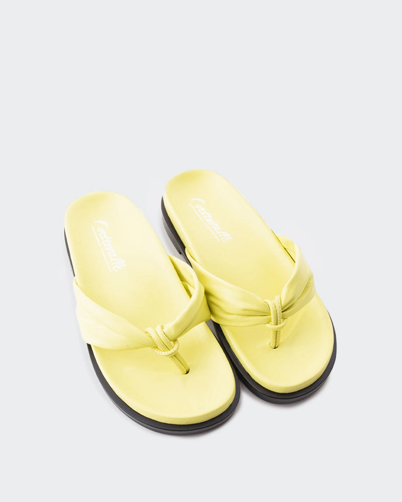 Aminta Yellow Leather
