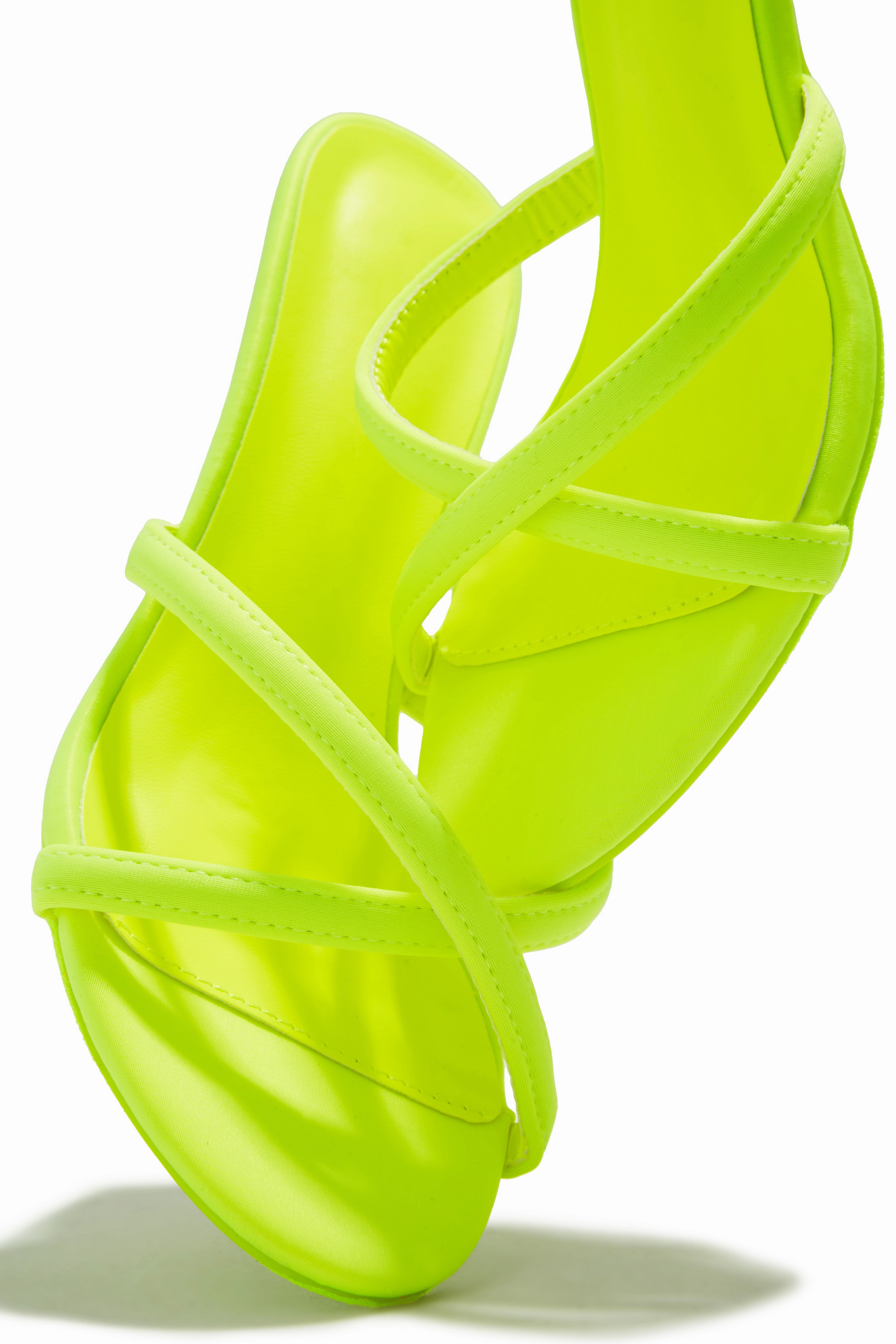 Aylina Kitten Heel Mules - Yellow