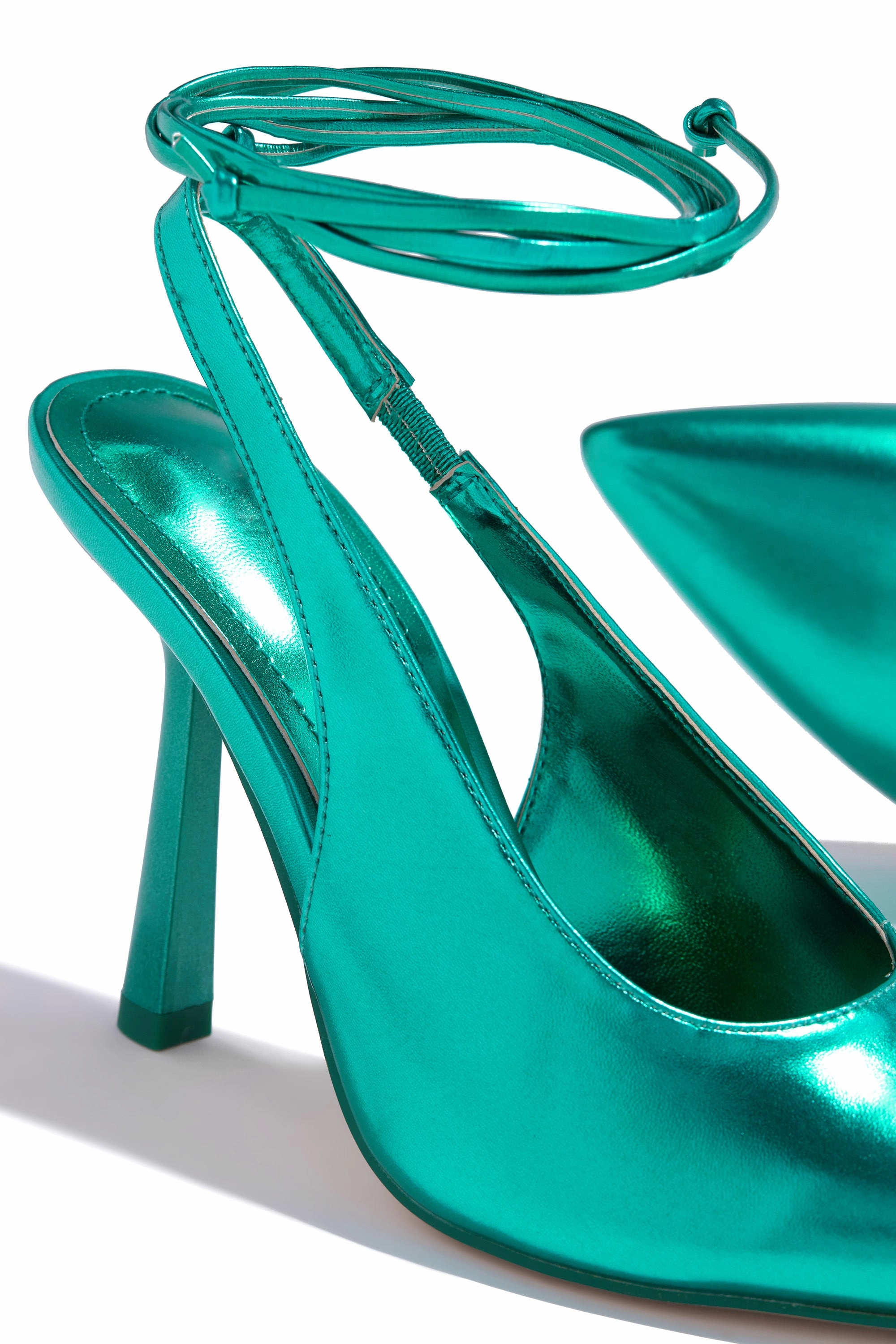Azriel Lace Up Pumps - Blue