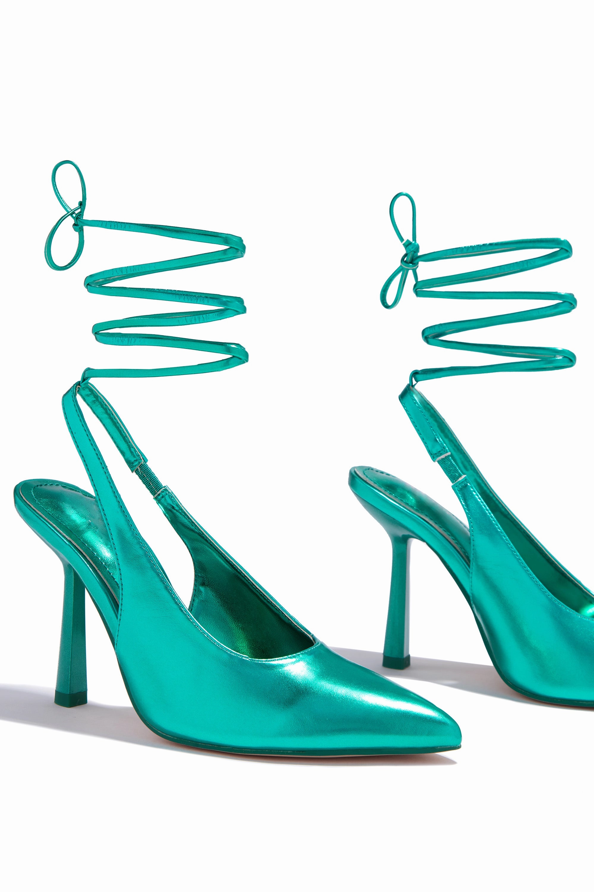 Azriel Lace Up Pumps - Blue