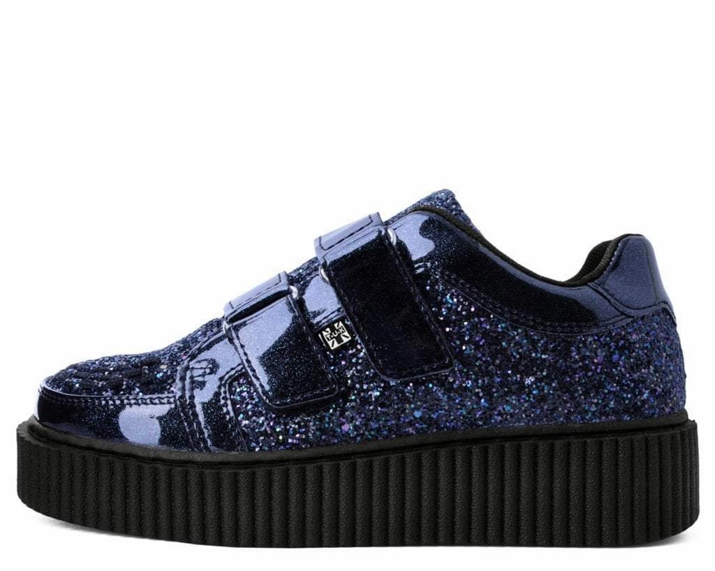 Black Hologram & Glitter Velcro Casbah Creeper