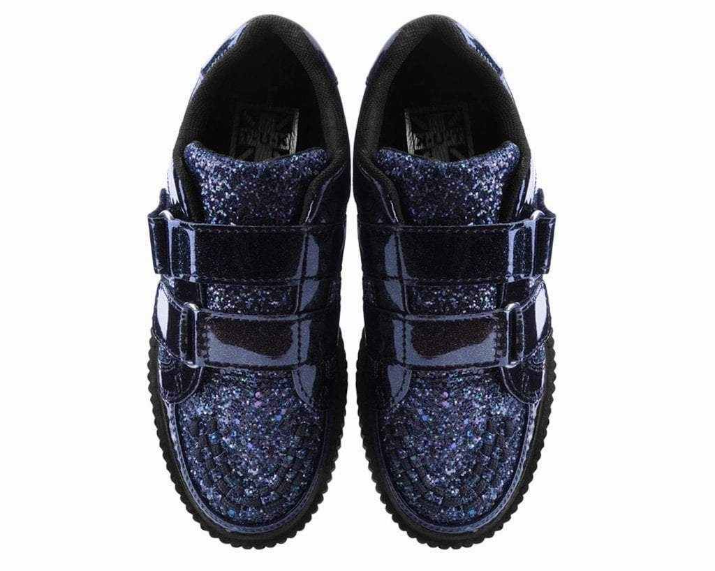 Black Hologram & Glitter Velcro Casbah Creeper