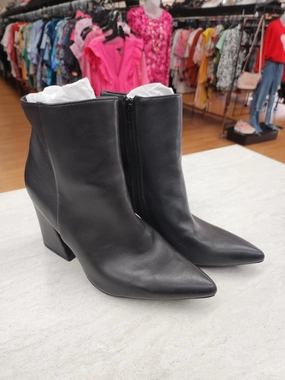Boots Ankle Heels By A New Day In Black, Size: 9.5