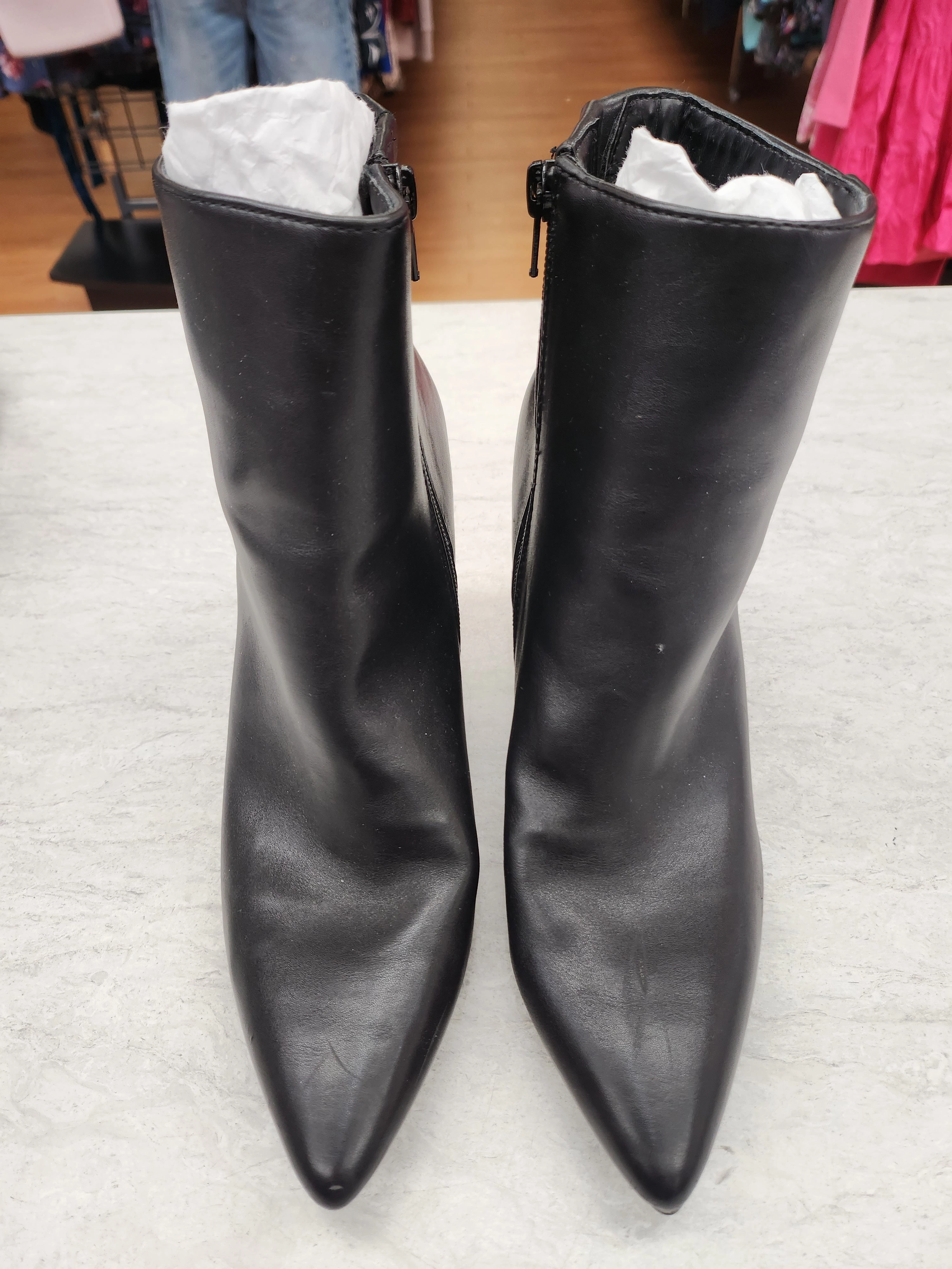 Boots Ankle Heels By A New Day In Black, Size: 9.5