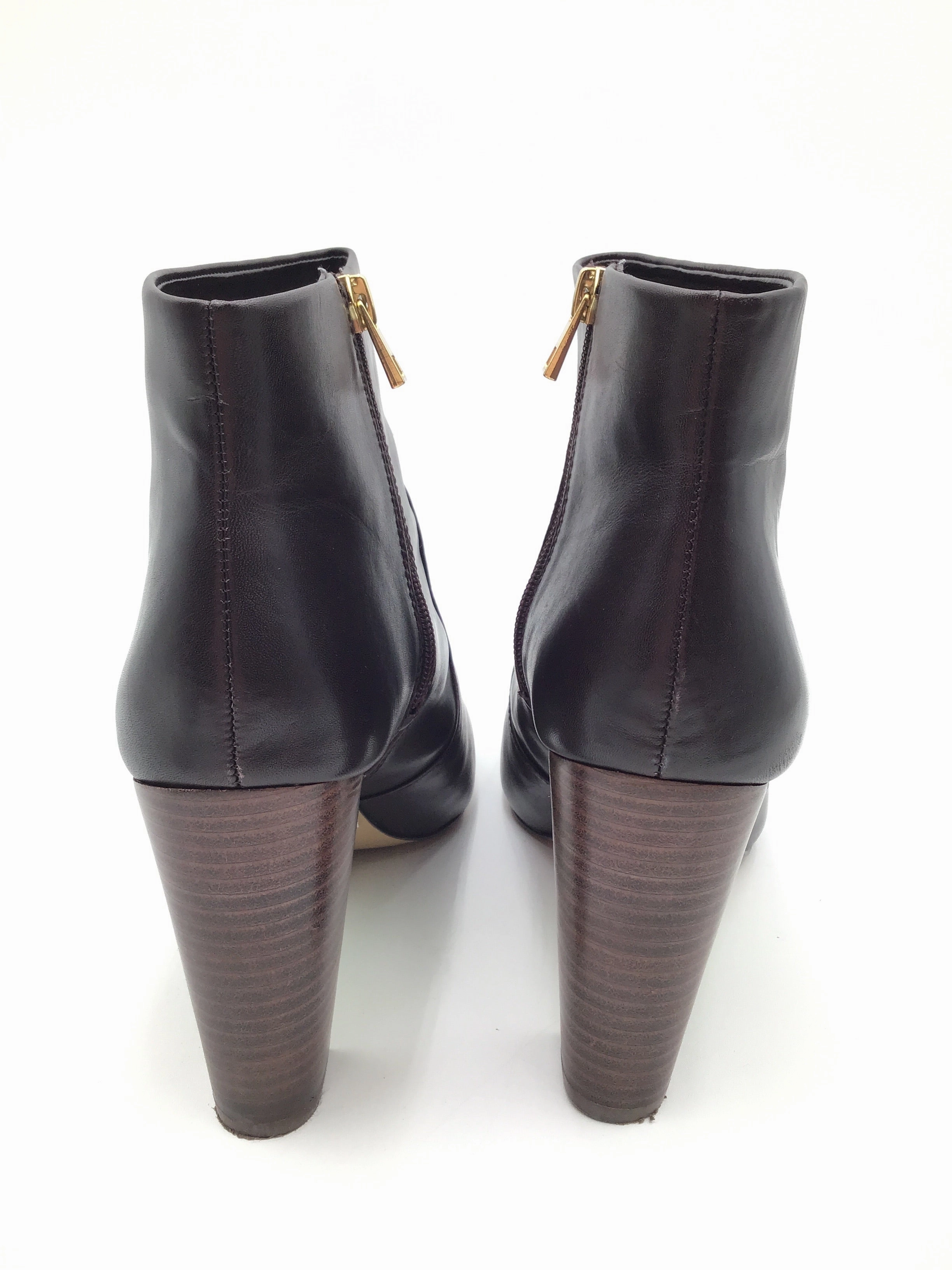 Boots Ankle Heels By Ann Taylor In Brown, Size: 11