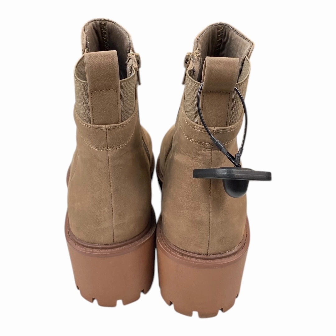 Boots Ankle Heels By Bamboo In Brown, Size:10