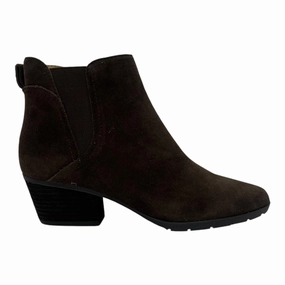 Boots Ankle Heels By Blondo In Brown, Size:7