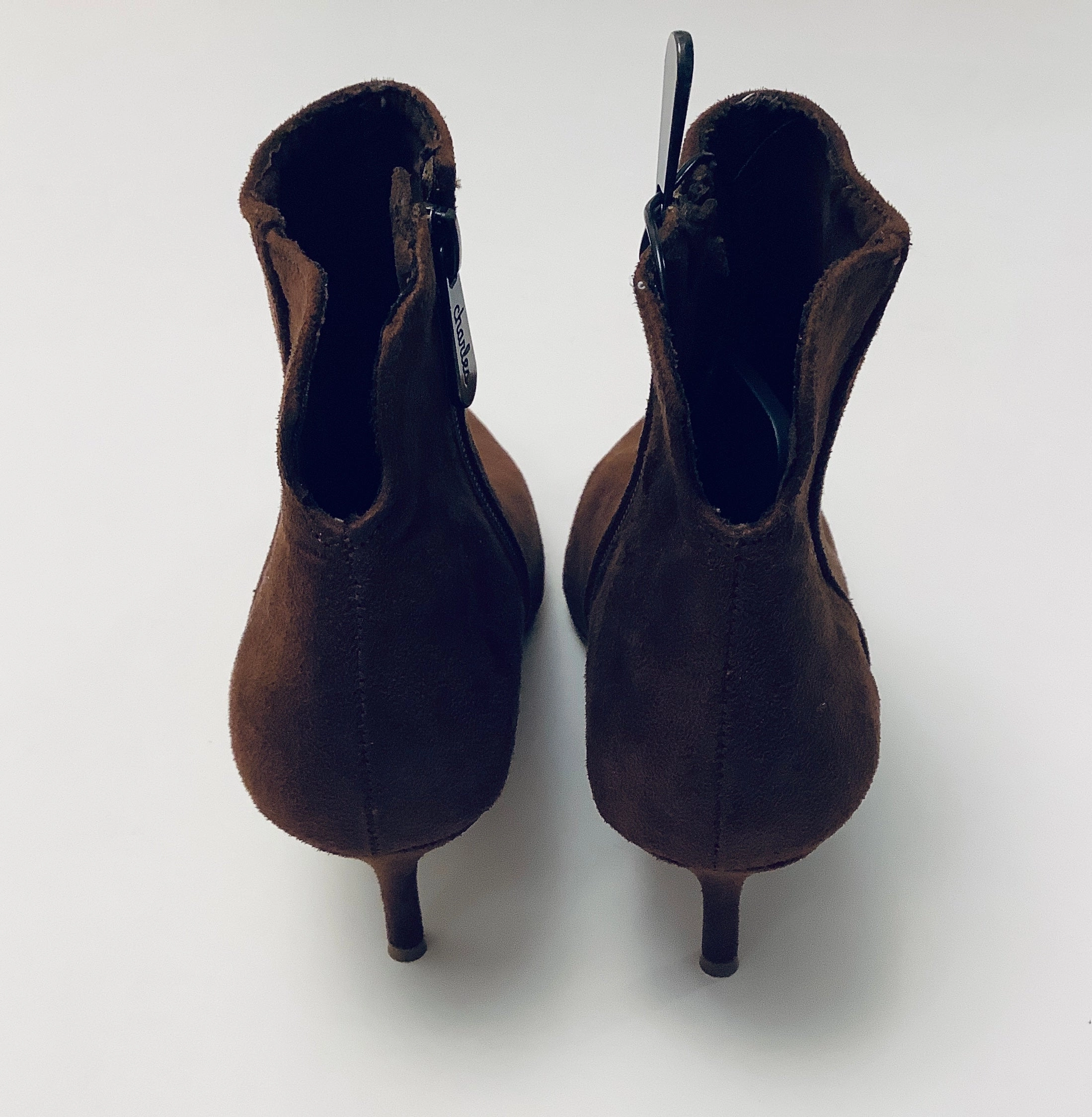 Boots Ankle Heels By Charles David In Brown, Size: 7