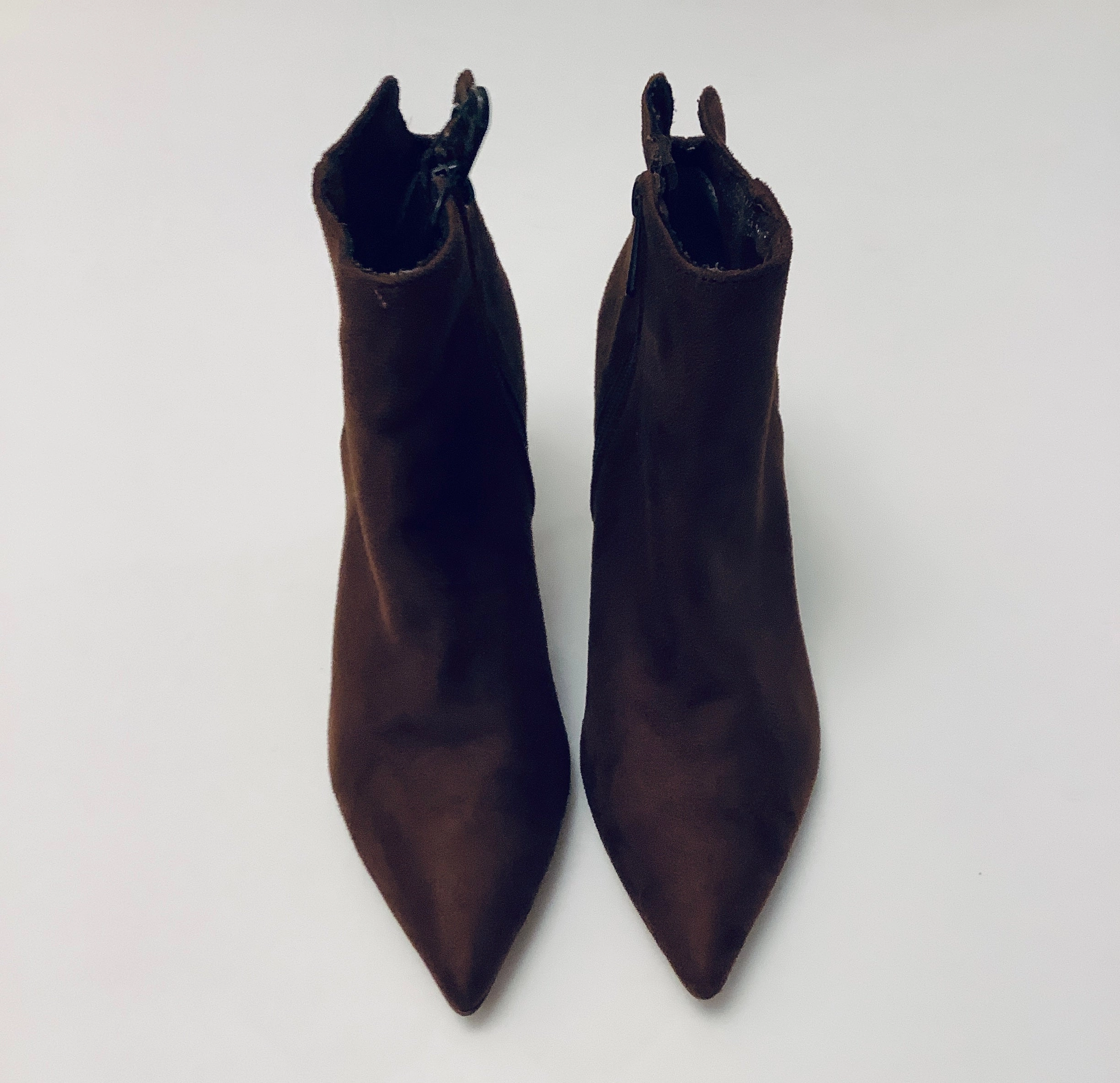 Boots Ankle Heels By Charles David In Brown, Size: 7
