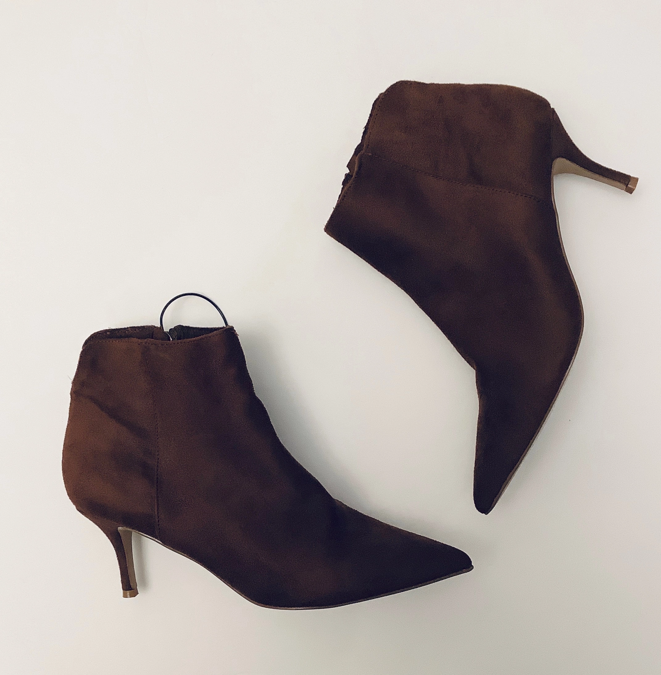 Boots Ankle Heels By Charles David In Brown, Size: 7