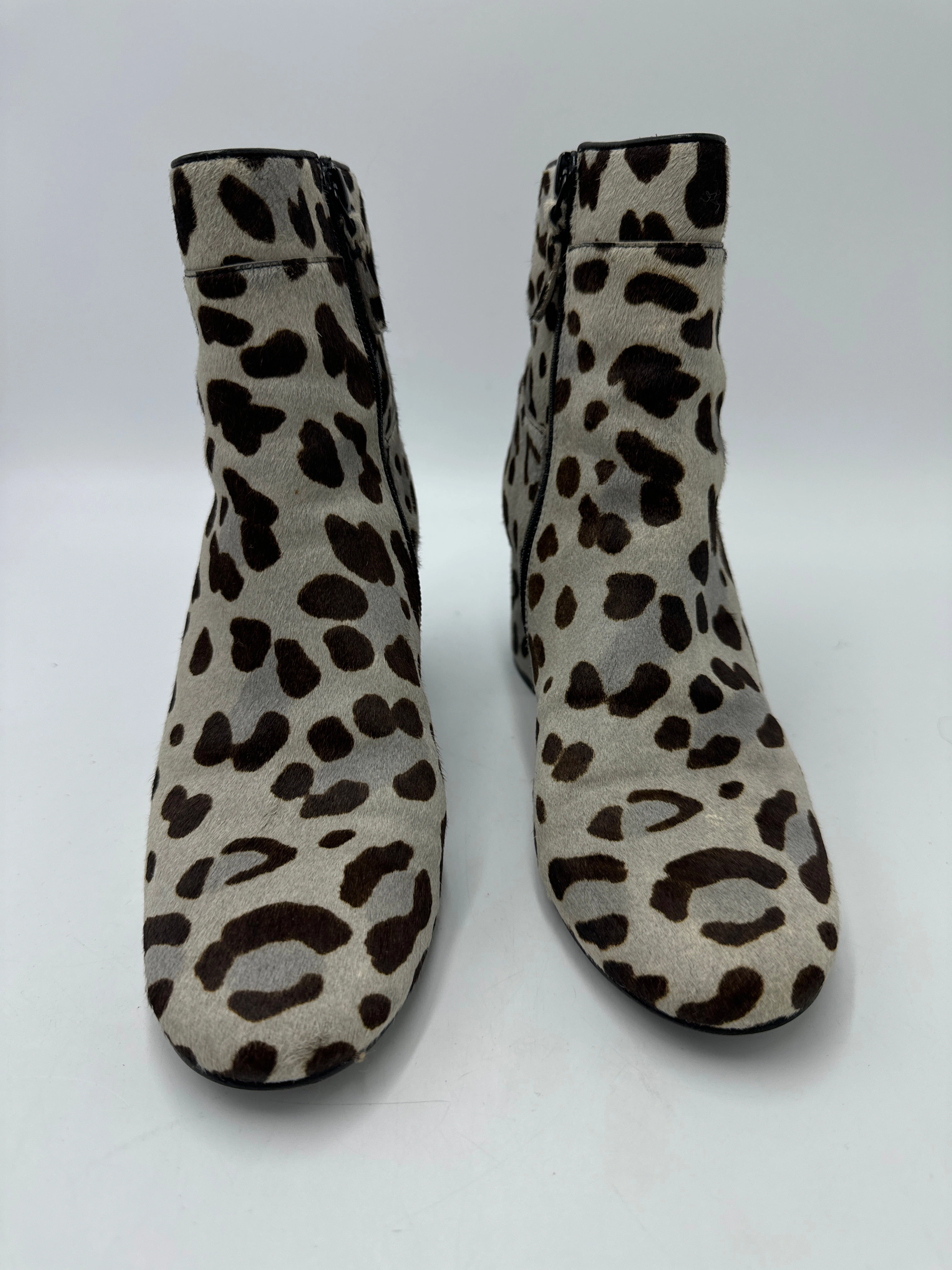 Boots Ankle Heels By Cole-haan In Animal Print, Size: 6