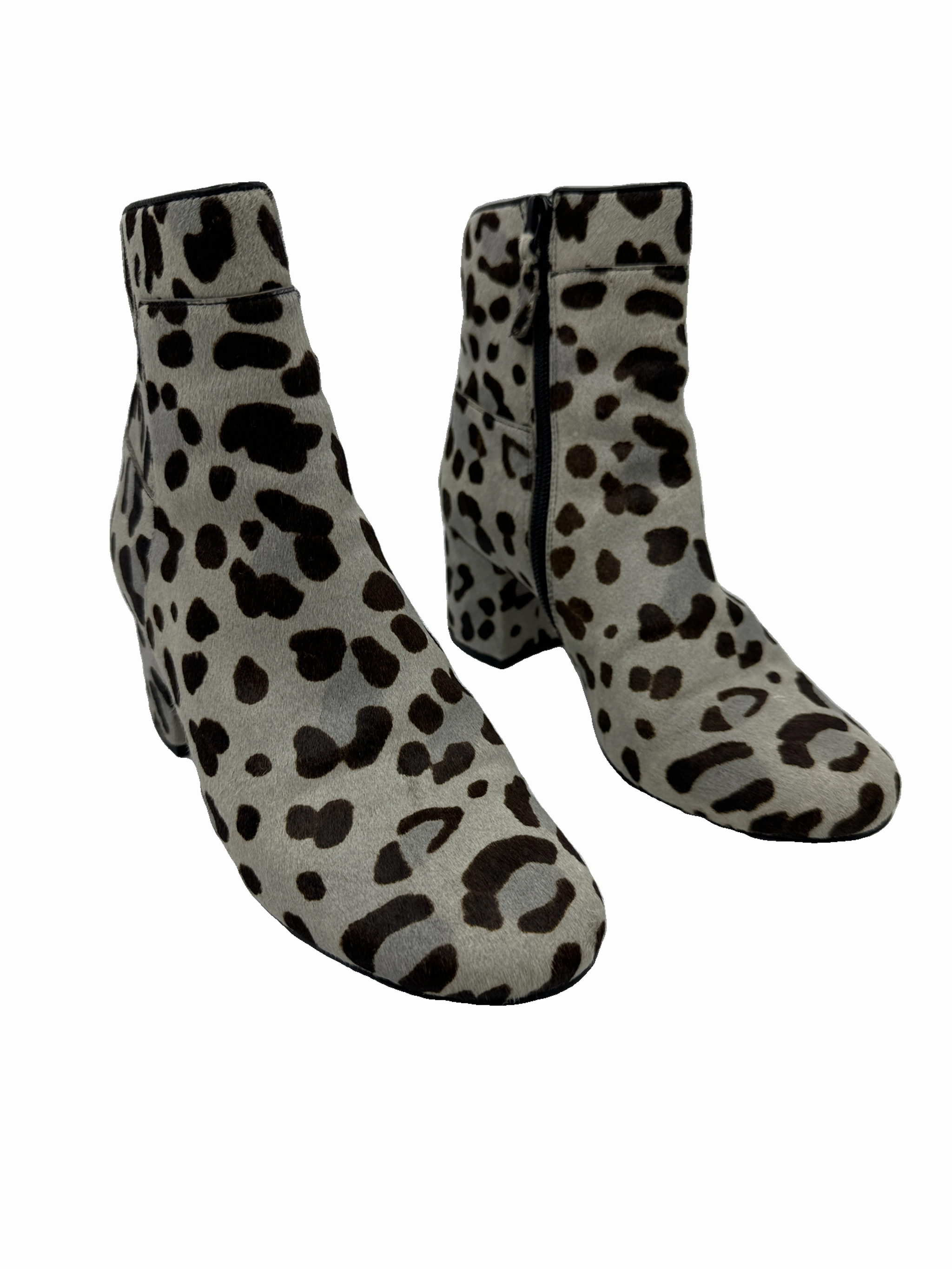 Boots Ankle Heels By Cole-haan In Animal Print, Size: 6