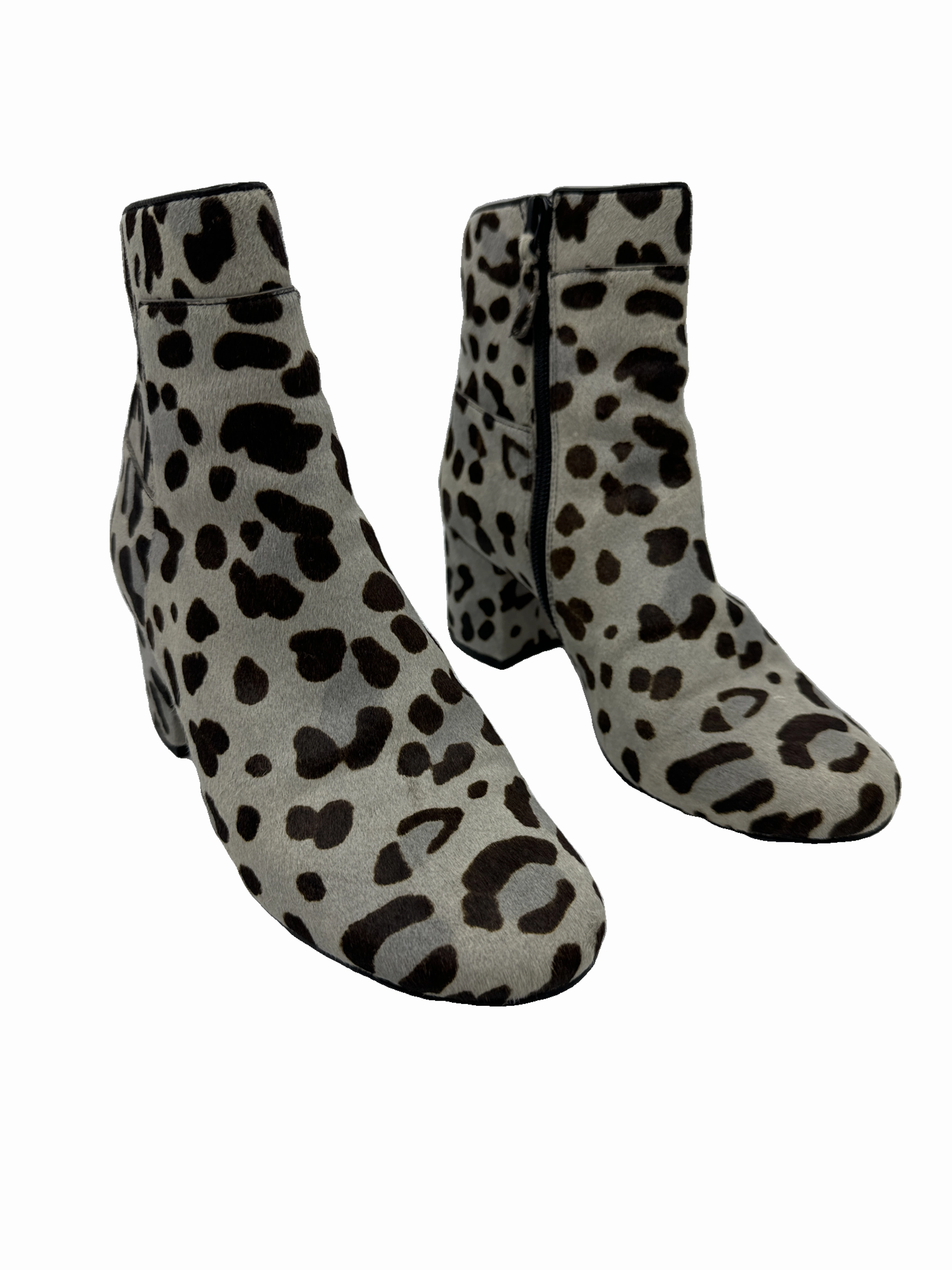 Boots Ankle Heels By Cole-haan In Animal Print, Size: 6