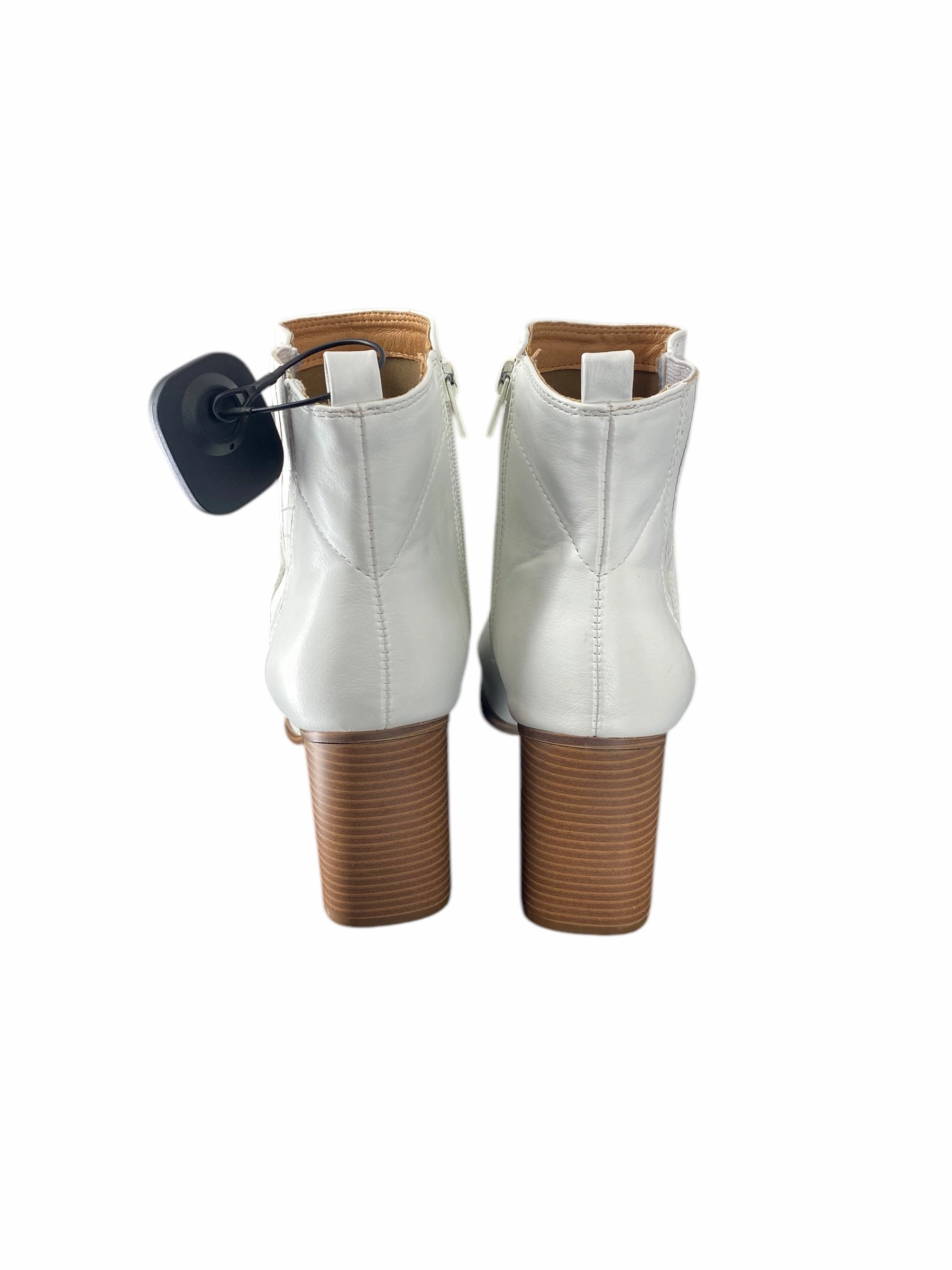 Boots Ankle Heels By Indigo Rd In White, Size: 10