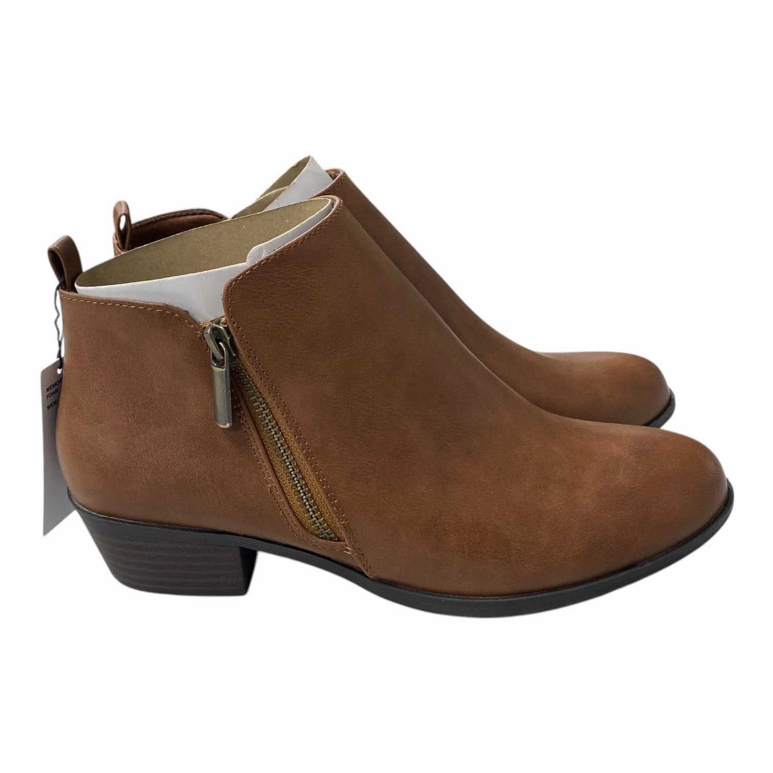 Boots Ankle Heels By Sonoma In Brown, Size:8.5