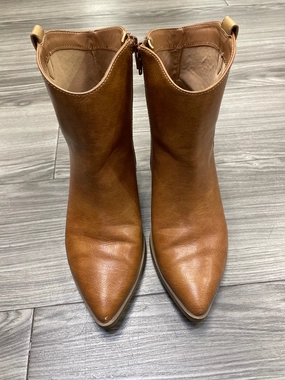Boots Ankle Heels By Universal Thread In Brown, Size: 7.5