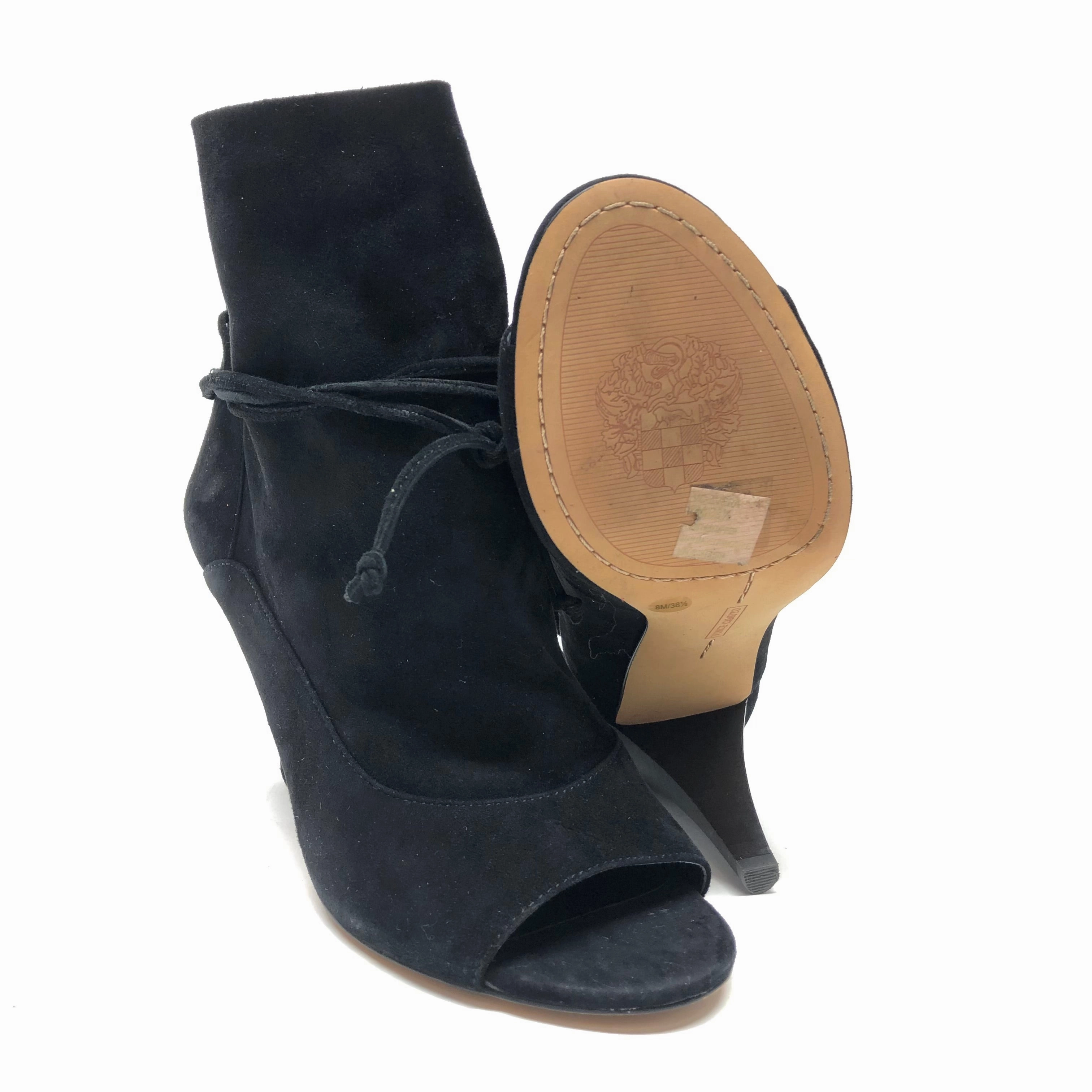 Boots Ankle Heels By Vince Camuto In Black, Size: 8