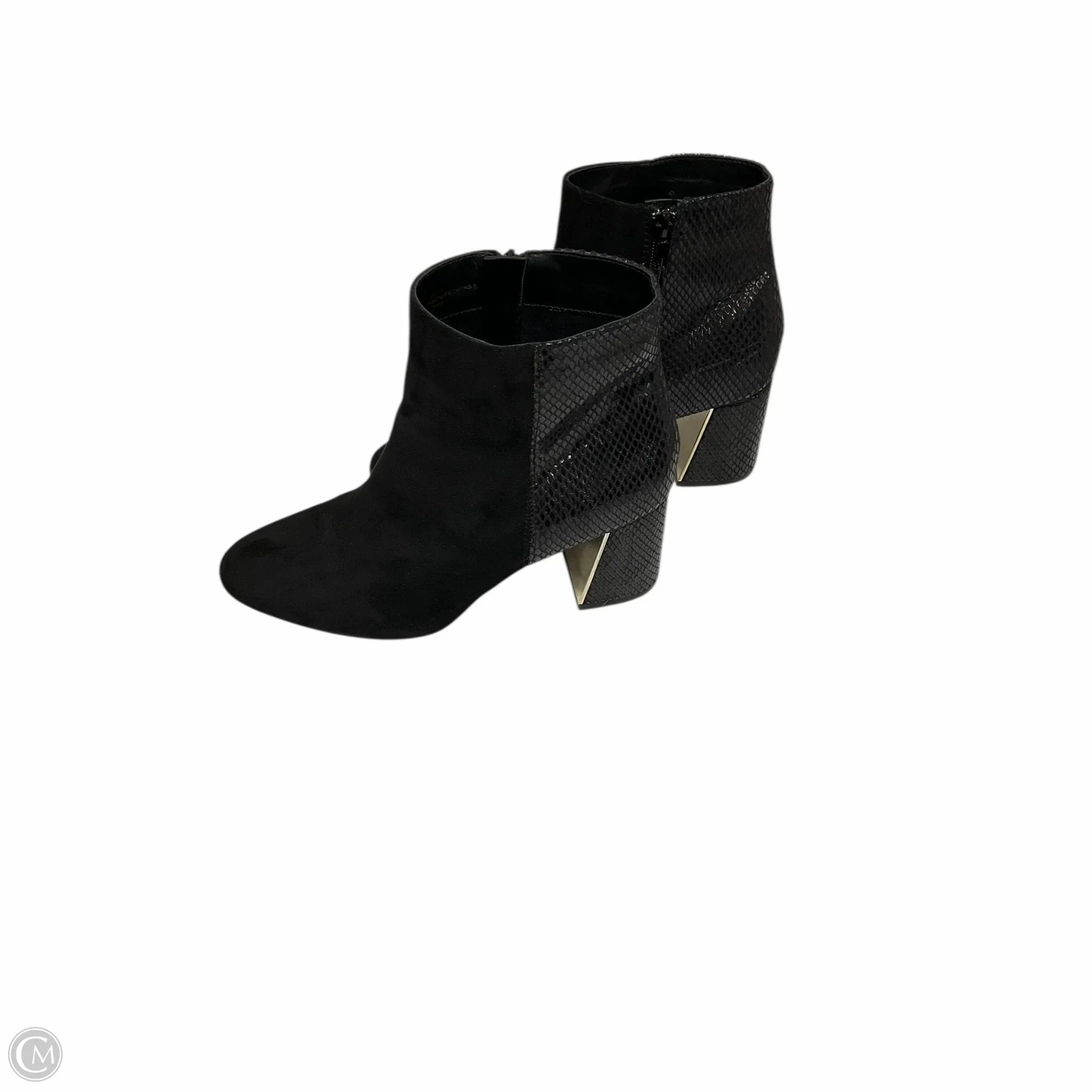Boots Ankle Heels By Xoxo In Black, Size: 10