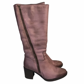 Boots Leather By BOS. & Co. In Purple, Size:8.5