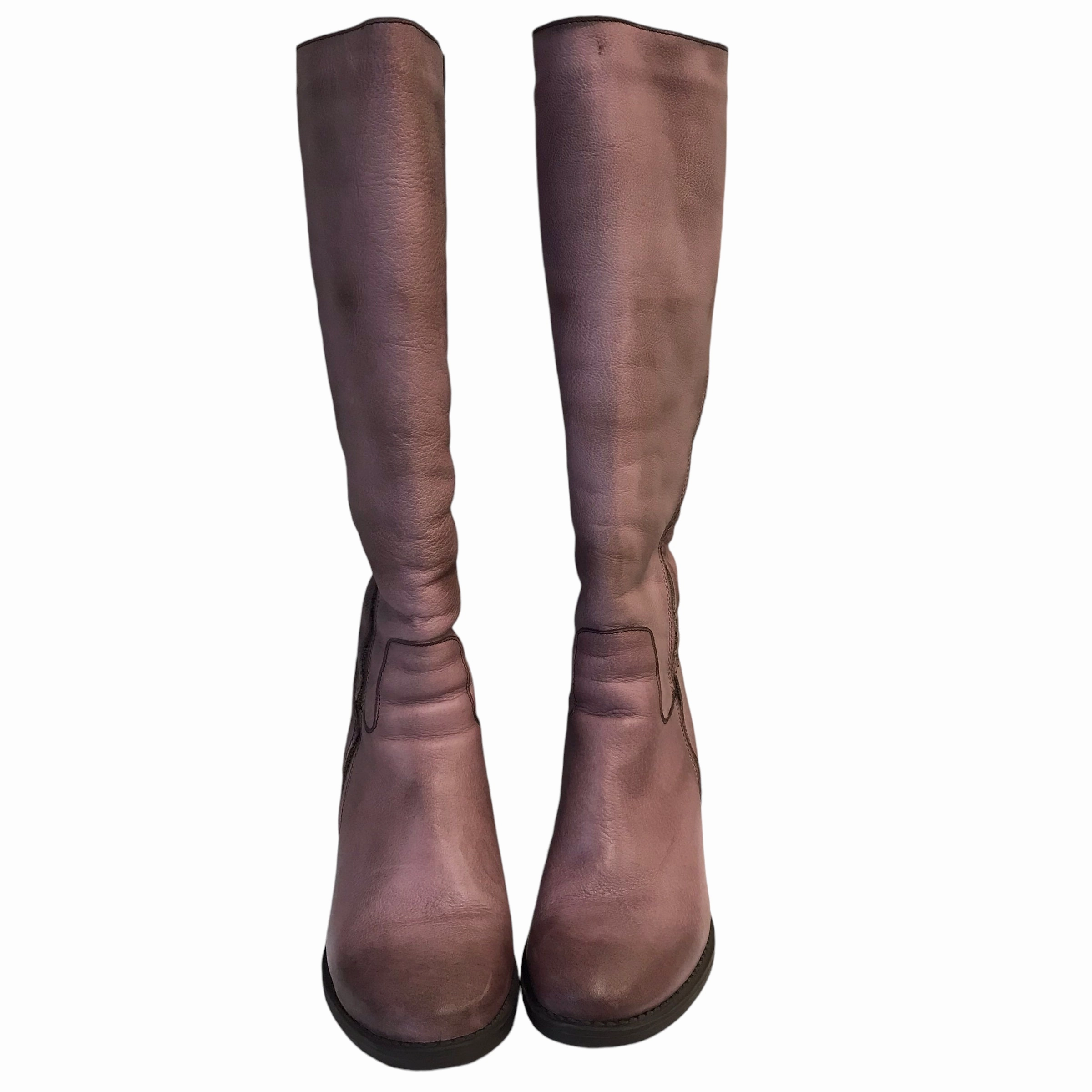Boots Leather By BOS. & Co. In Purple, Size:8.5