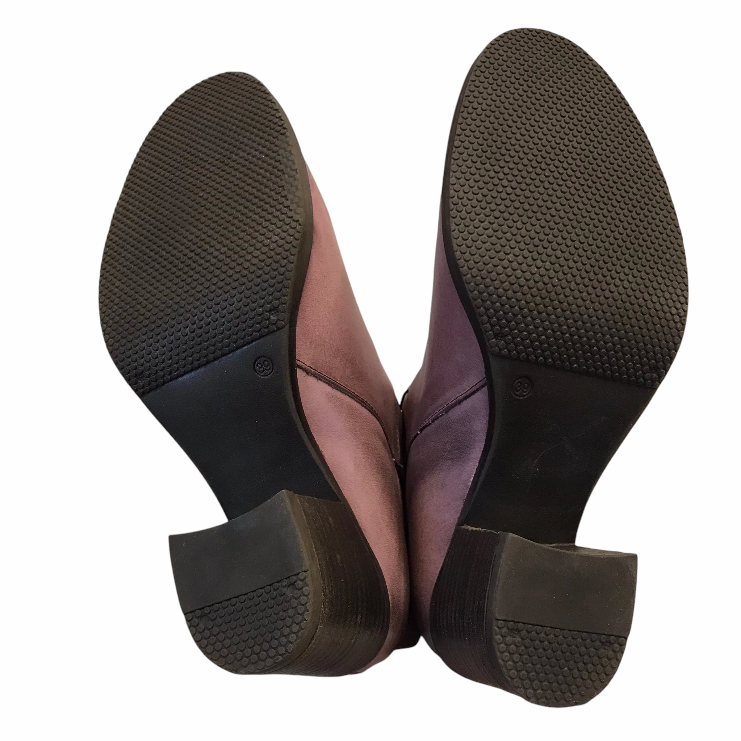 Boots Leather By BOS. & Co. In Purple, Size:8.5