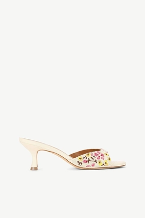Brigitte Mule - Beaded Blossom Floral