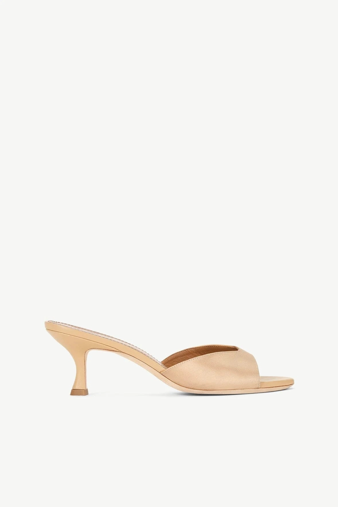 Brigitte Mule - Satin Camel