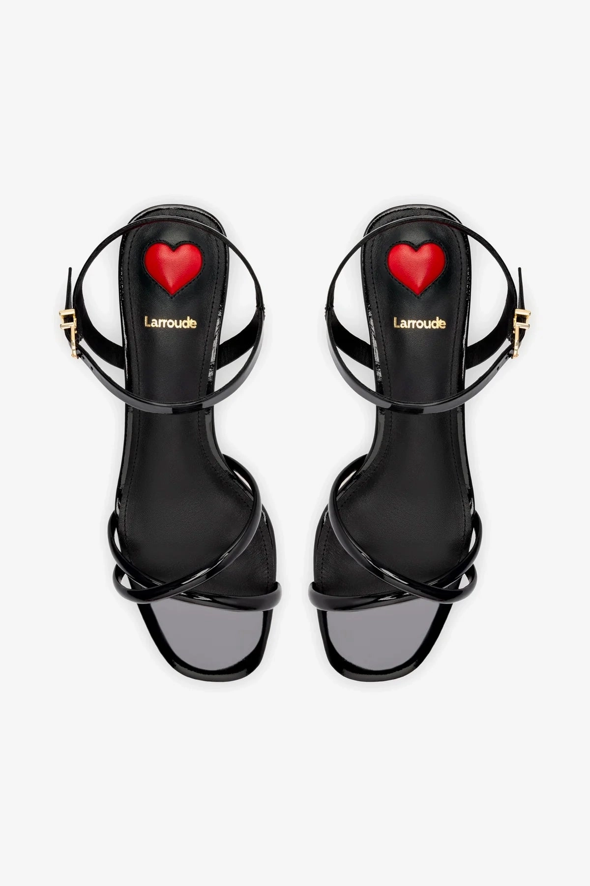 Charlotte Sandal In Black Patent Leather