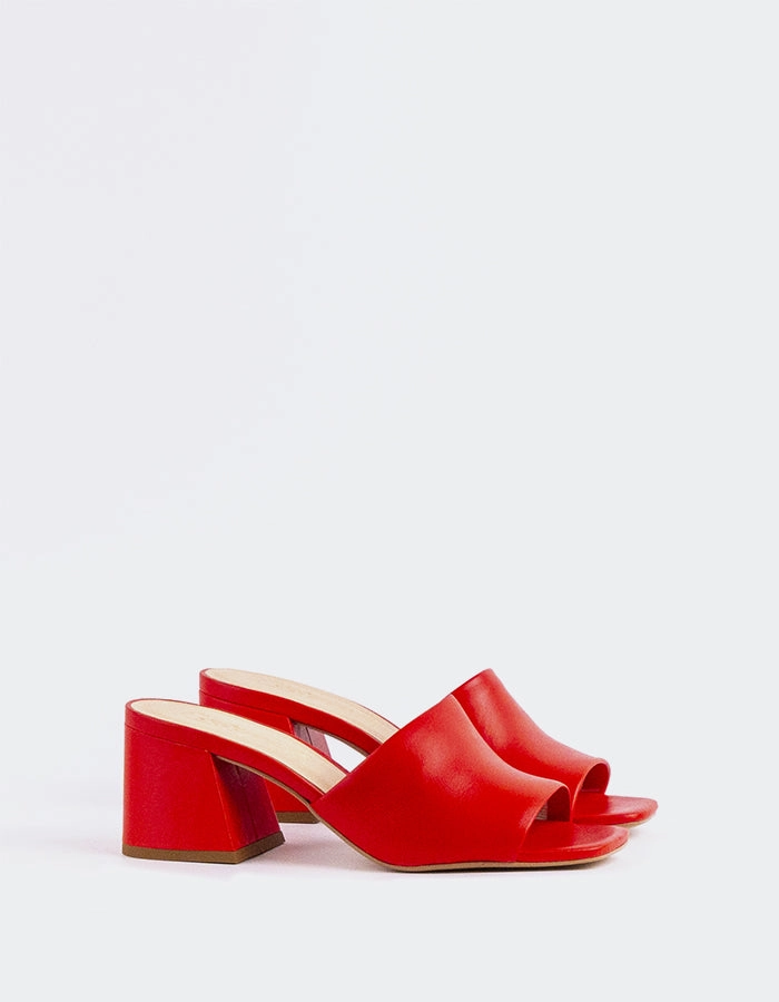 Clarabelle Red Leather