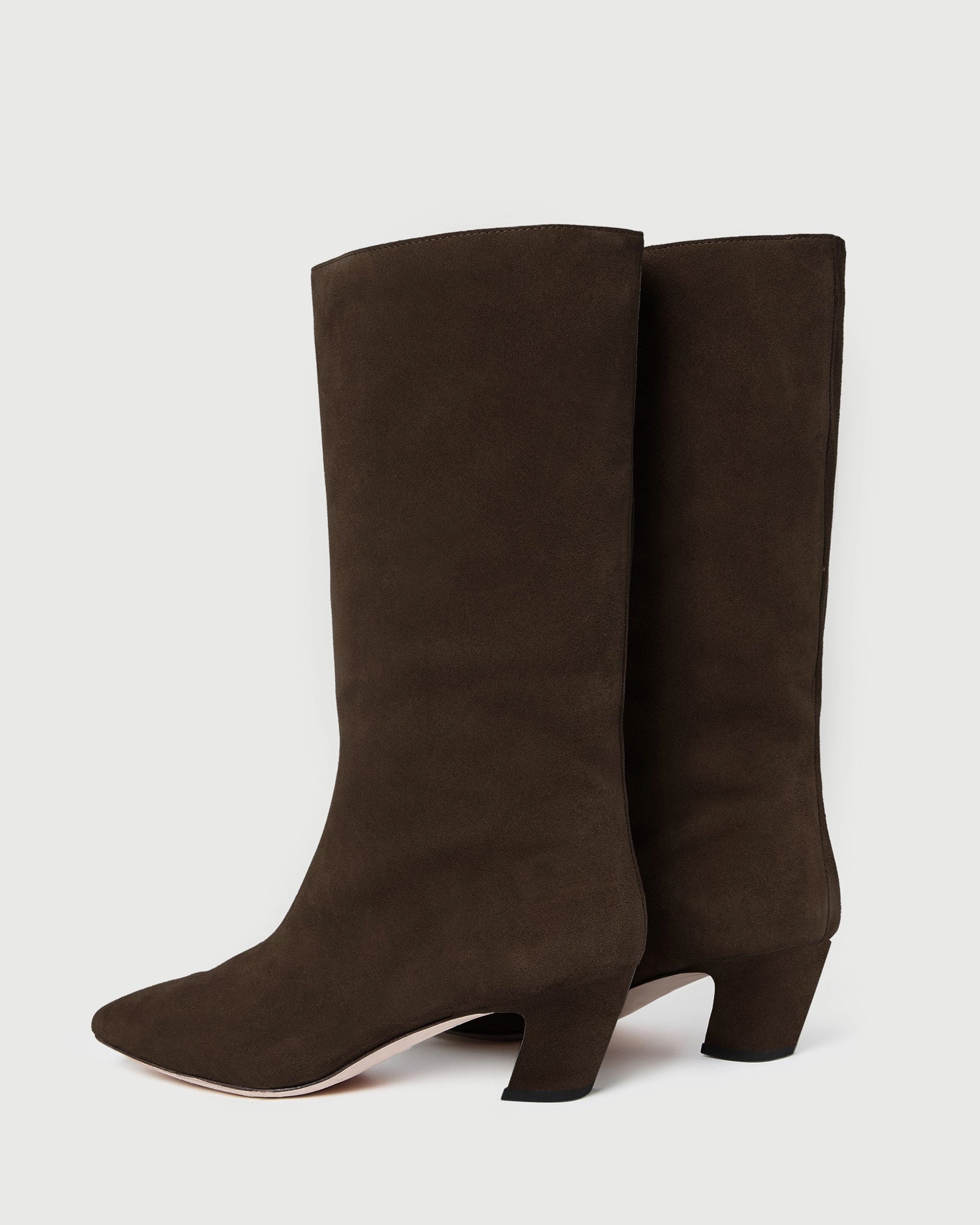 Cleo Brown Suede Mid-Calf Boot