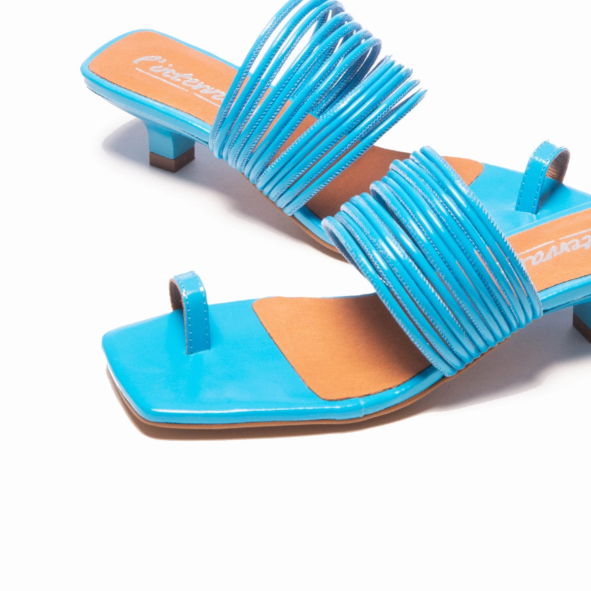 Daquiri Electric Blue Leather