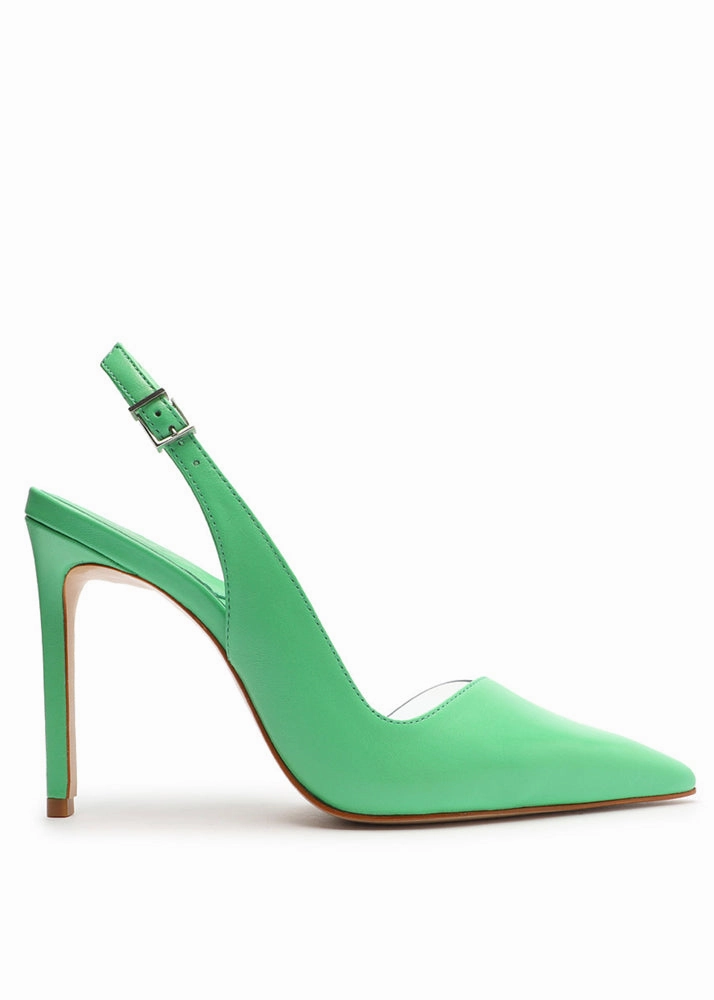 Emma Slingback Heel - Green