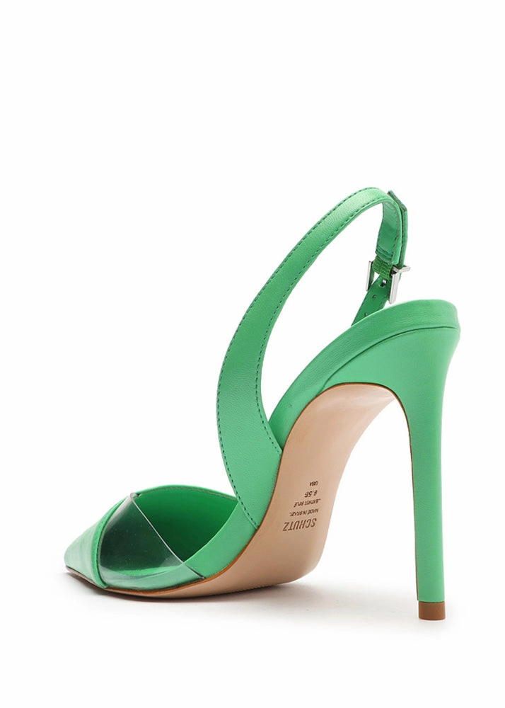 Emma Slingback Heel - Green