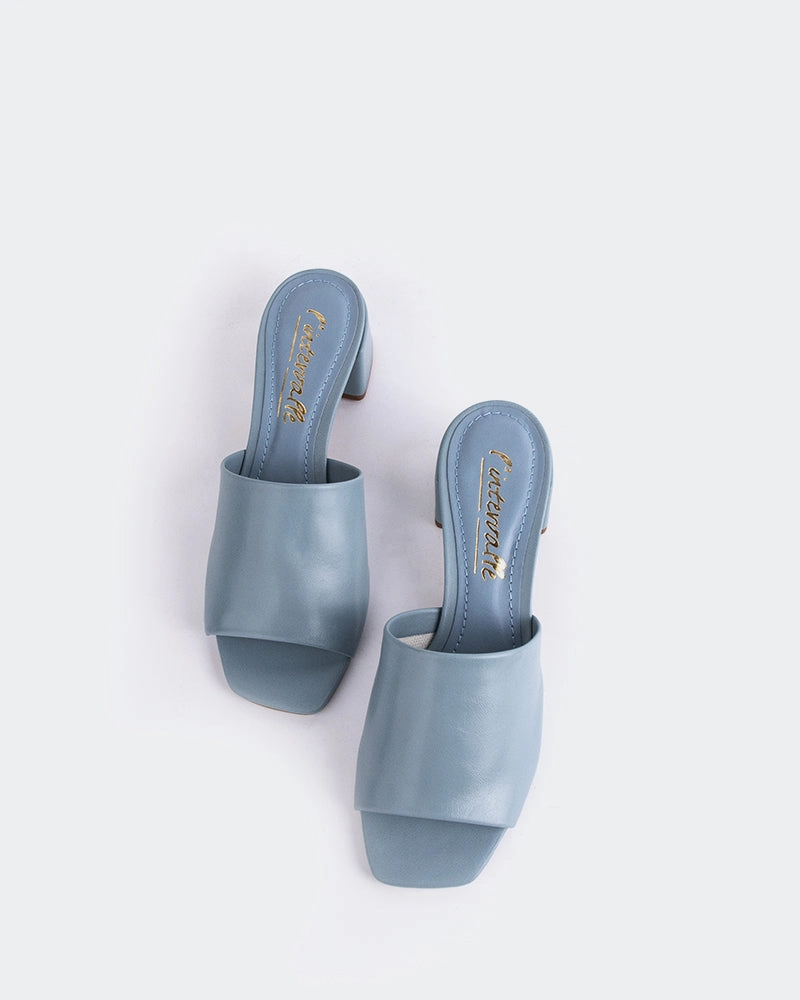 Fortunata Blue Leather