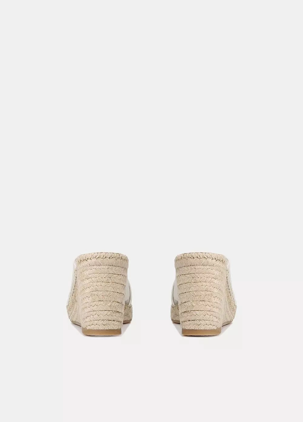 Gaelan Leather Wedge Sandal - Off White