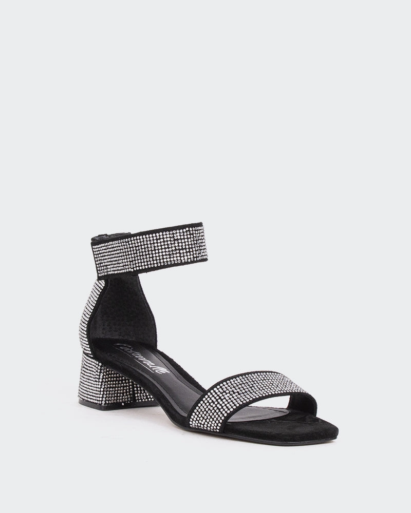 Garcelle, Black Suede/Suède Noir