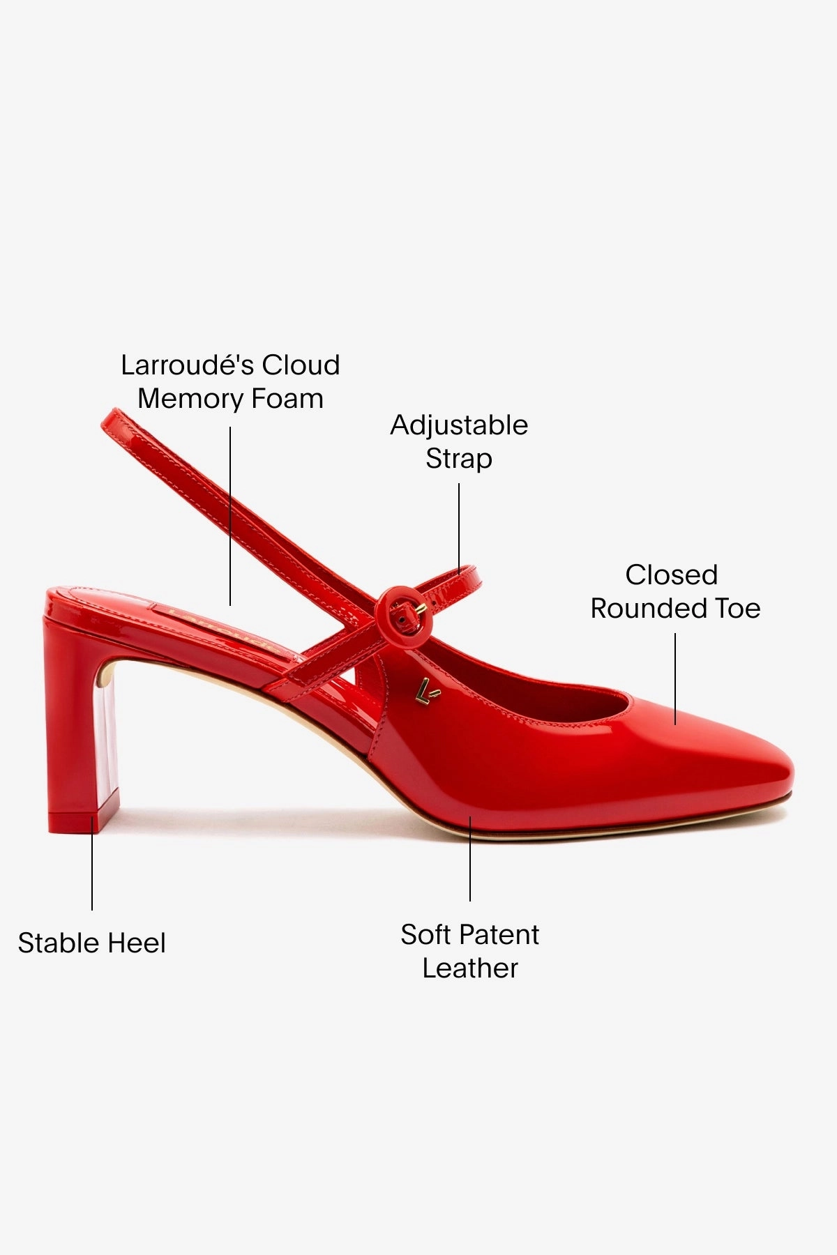 Georgina Pump In Scarlet Patent Leather