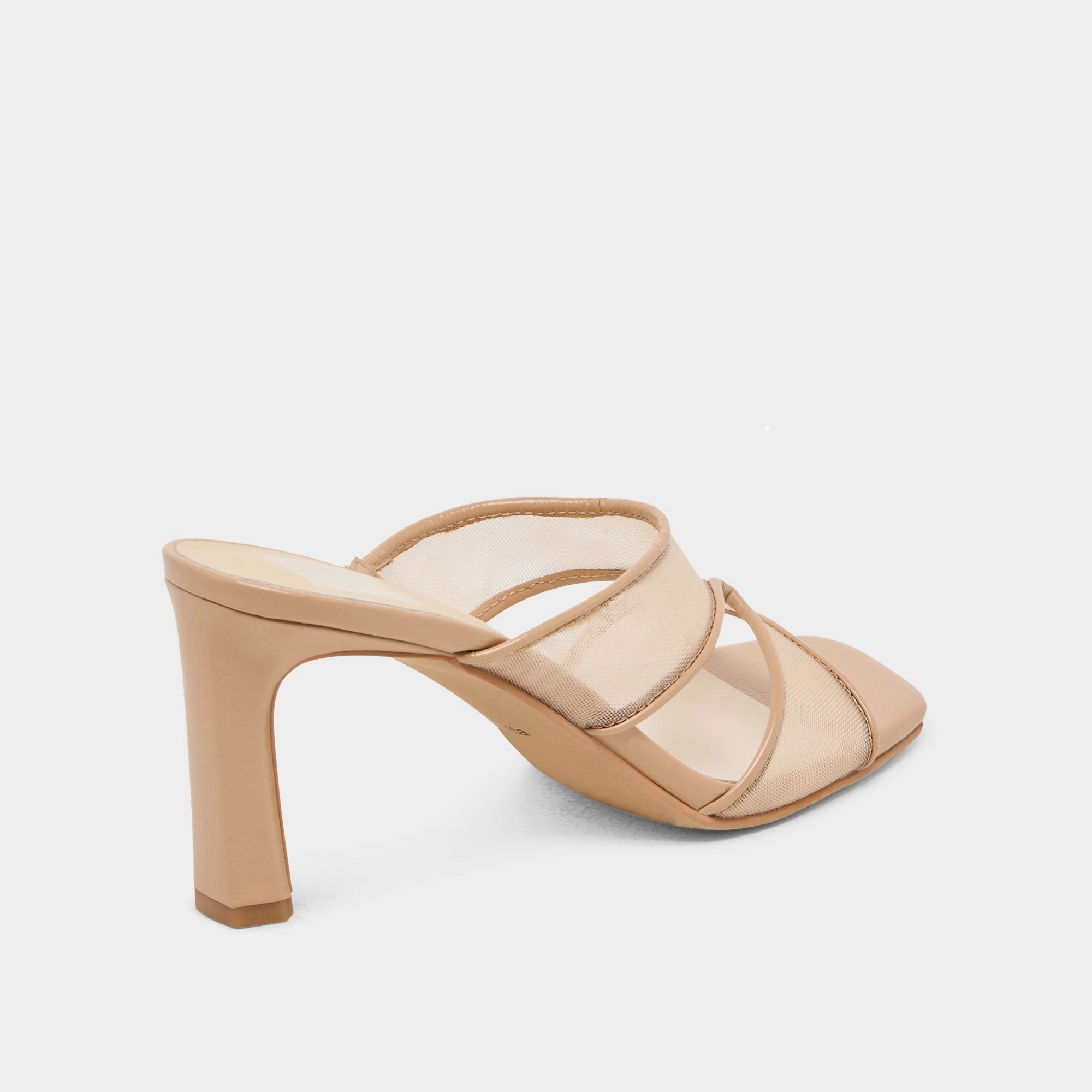 GITEL WIDE HEELS LIGHT TAN MESH