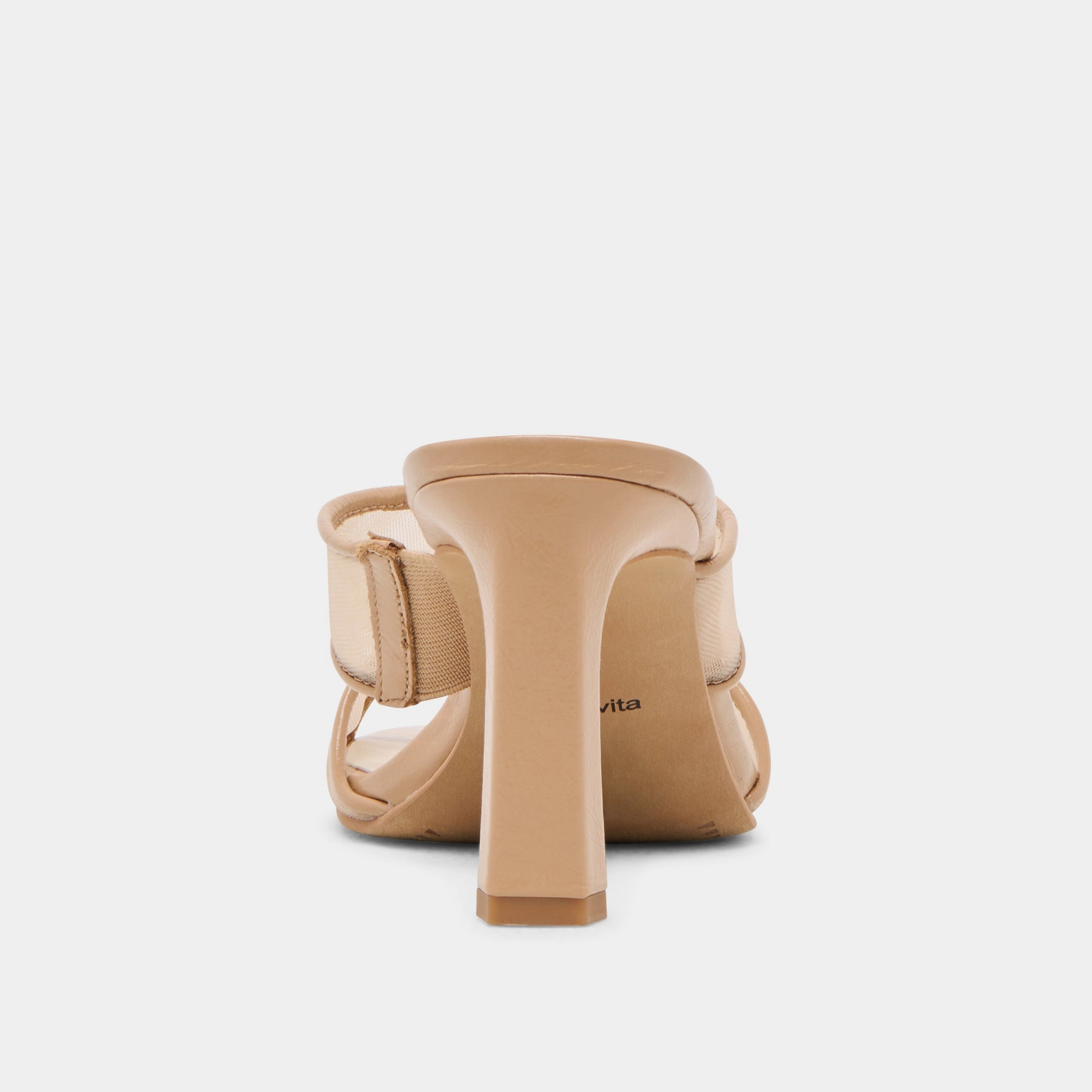 GITEL WIDE HEELS LIGHT TAN MESH