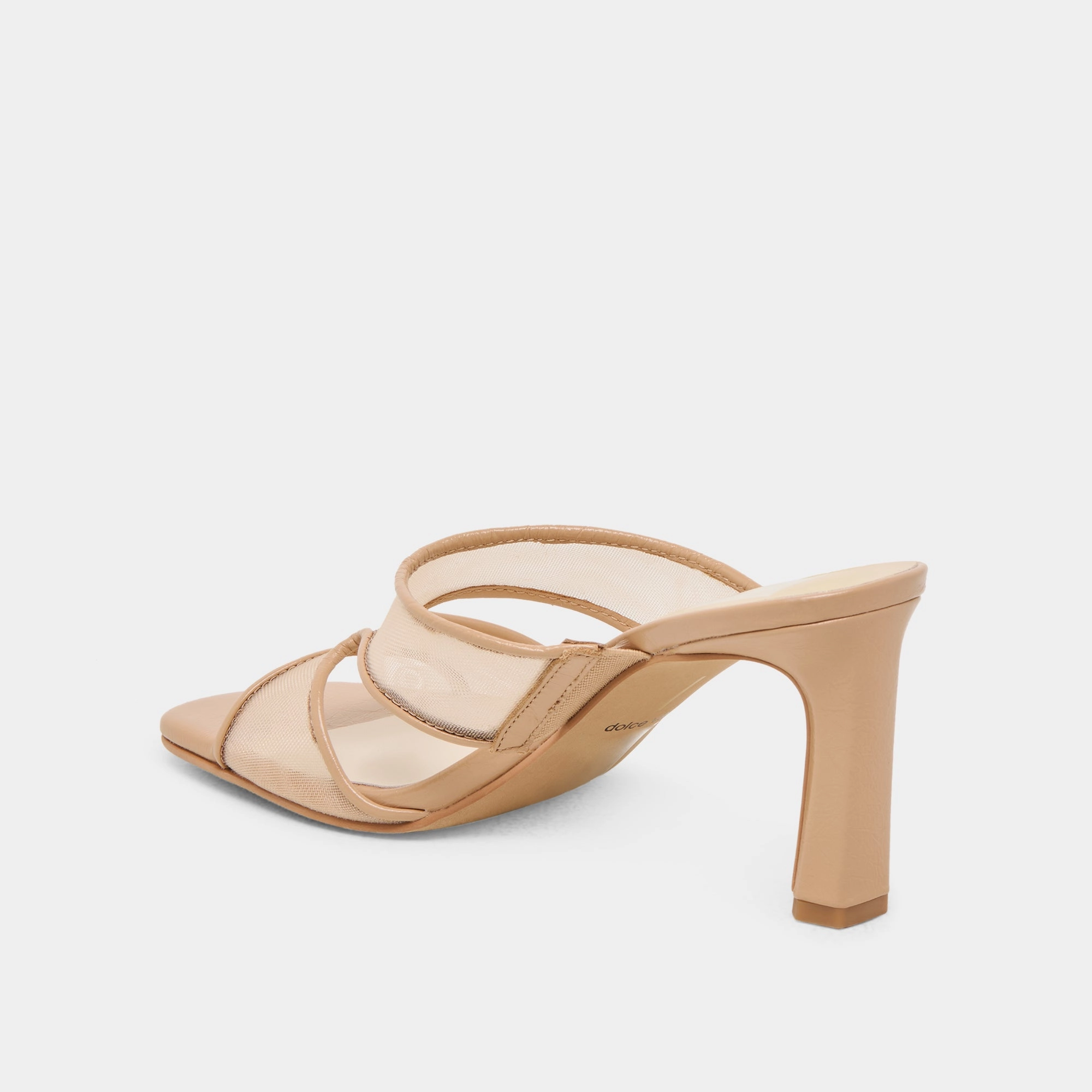 GITEL WIDE HEELS LIGHT TAN MESH
